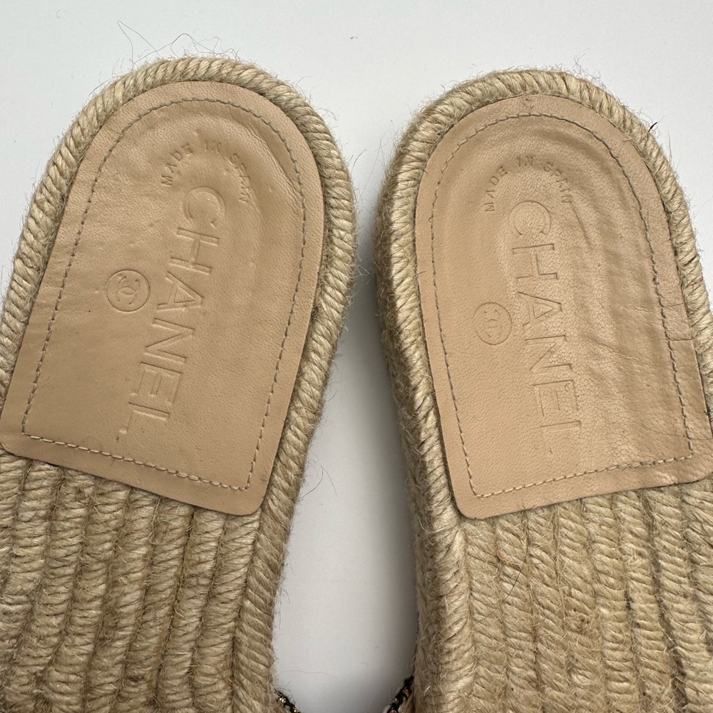 Chanel Espadrille Slides - Picture 8 of 15